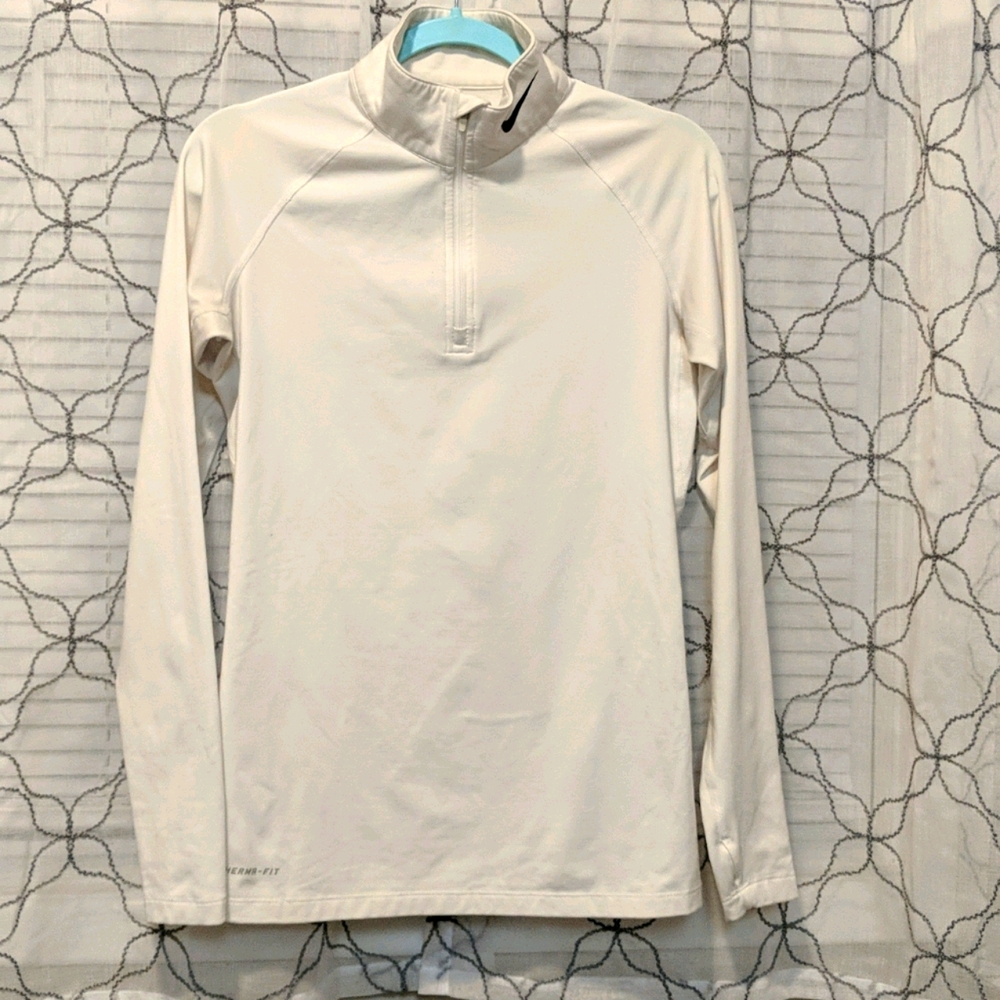 NIKE PRO COMBAT Ladies 8" zipup mock turtleneck